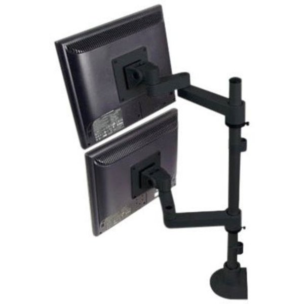 Innovative Office Products Dual Tier Foldable Lcd Arm w/ 28 Inch Pole/No Flexmount 9112-D-28-104